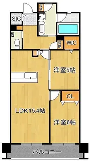 グランドパレス小倉小文字通り 1802号室【18階】の間取り