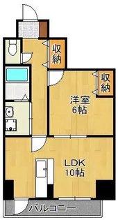 Bergamotto三萩野【6階】の間取り
