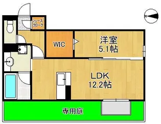 HABITAT YOSHINO【1階】の間取り