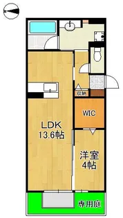 HABITAT YOSHINO【1階】の間取り