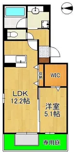 HABITAT YOSHINO【1階】の間取り