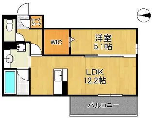 HABITAT YOSHINO【3階】の間取り