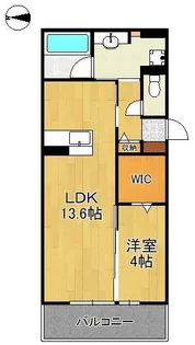 HABITAT YOSHINO【2階】の間取り