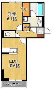 Nest Piece 原町【2階】の間取り
