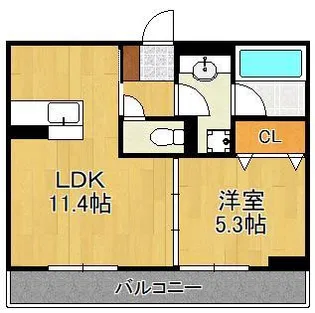 Nest Piece 原町【3階】の間取り