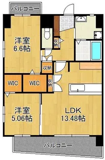 オーヴィジョンクラス浅香通り【13階】の間取り