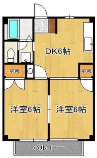 サンパーク【2階】の間取り