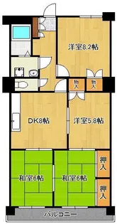 4DKの間取り画像