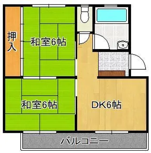 コーポラス佐々木【2階】の間取り