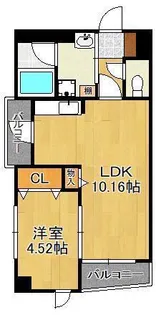 オリオンビル【4階】の間取り