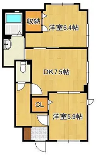 エーデルハイム Chiyo【1階】の間取り