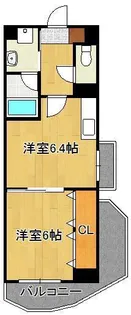 コンフォートスクエア安部山【3階】の間取り