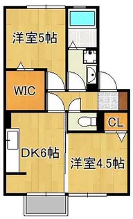 サンクラーズメゾンA棟【1階】の間取り