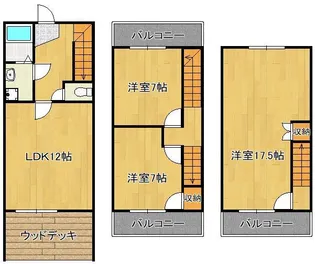KBハウス壱番館【1階】の間取り