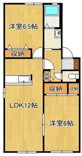 クロワール2000 A棟【1階】の間取り