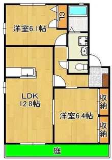 ビブレ田原 B棟【1階】の間取り