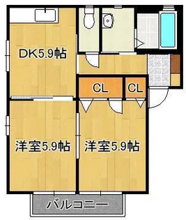 センテナリオ葛原 A棟【2階】の間取り