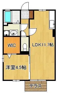 コンフォールS【1階】の間取り