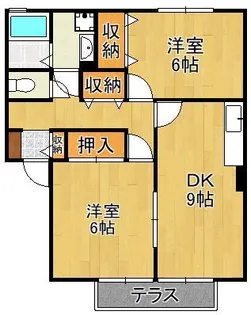 グランドゥール A棟【2階】の間取り