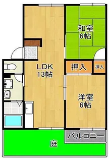 プレジール弥生が丘 B棟【1階】の間取り