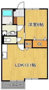 クレセントコーポ【2階】の間取り