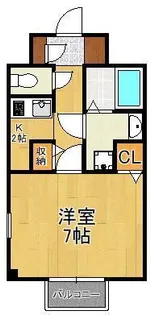 ヴィラージュC棟【2階】の間取り