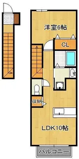 サンレミ葛原 B棟【2階】の間取り