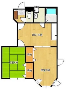 スカイメゾンB【1階】の間取り