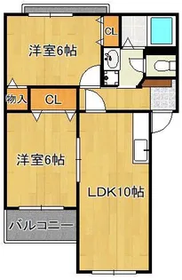 シャトーK葛原【1階】の間取り
