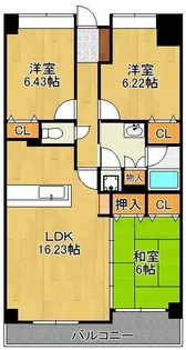 3LDKの間取り画像