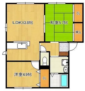 グラン・シャーメゾンB棟【1階】の間取り
