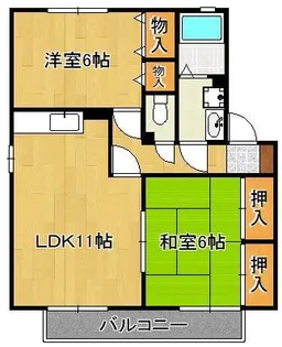 グランドゥール B棟【2階】の間取り