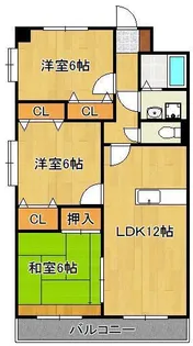 ミラドールF【6階】の間取り