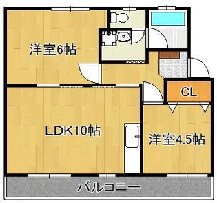ユートピア葛原【5階】の間取り