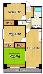 ナセール・リベルタ【2階】の間取り