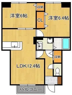 ユニメゾン葛原 A棟【1階】の間取り