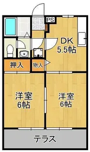 ビーライン上吉田 B棟【1階】の間取り