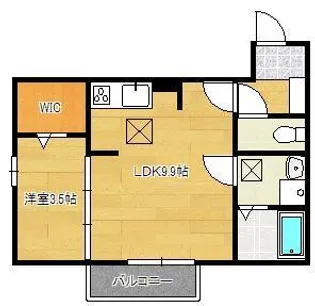 ラ ジュネス下曽根【1階】の間取り