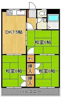 PLEAST曽根【2階】の間取り