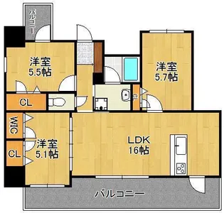 グランヒルズ下曽根【2階】の間取り