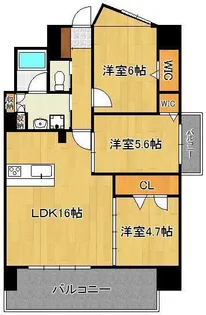 グランヒルズ下曽根【6階】の間取り