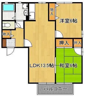 グレイス上吉田 B棟【2階】の間取り