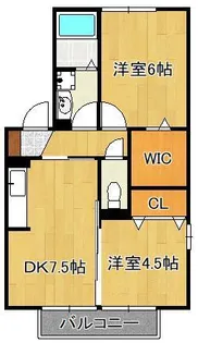 シャトン・アイB棟【1階】の間取り