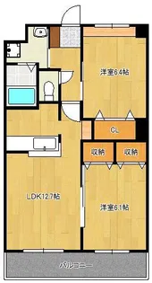 グランドゥール【2階】の間取り