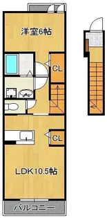 メゾンタウルスⅡ【2階】の間取り