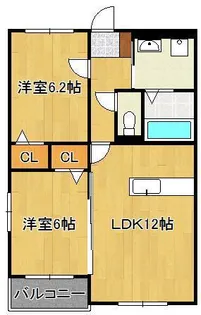 メリーパル小倉東【2階】の間取り