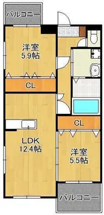 アル・ソーレ桜【4階】の間取り