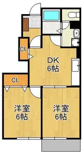 ソレアード中曽根 A棟【1階】の間取り