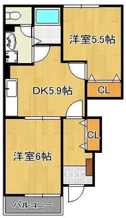 ソレアード中曽根 C棟【1階】の間取り