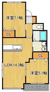 Luna soleil【3階】の間取り